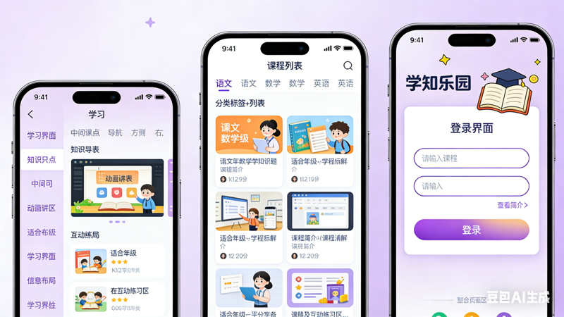 某K12教育机构在线学习APP开发项目