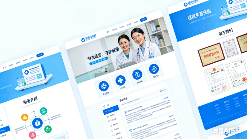 某医疗企业品牌官网定制开发