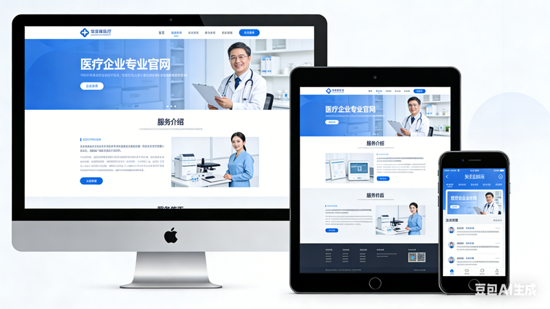 某医疗企业品牌官网定制开发