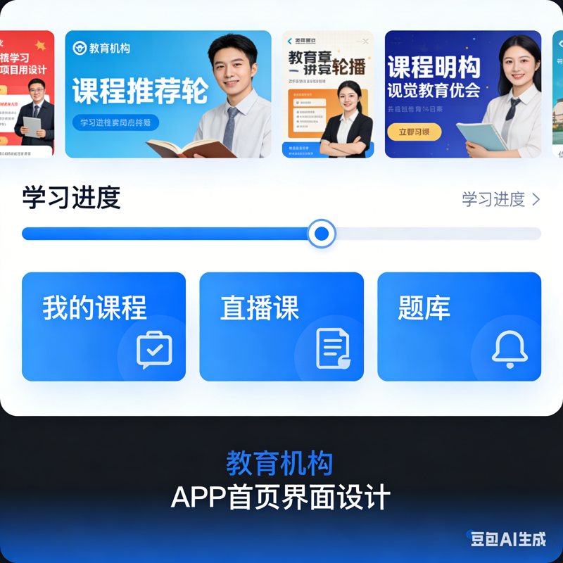 教育机构APP核心界面